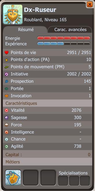 Dx-ruseur, lvl 165 sur Danathor Carac11