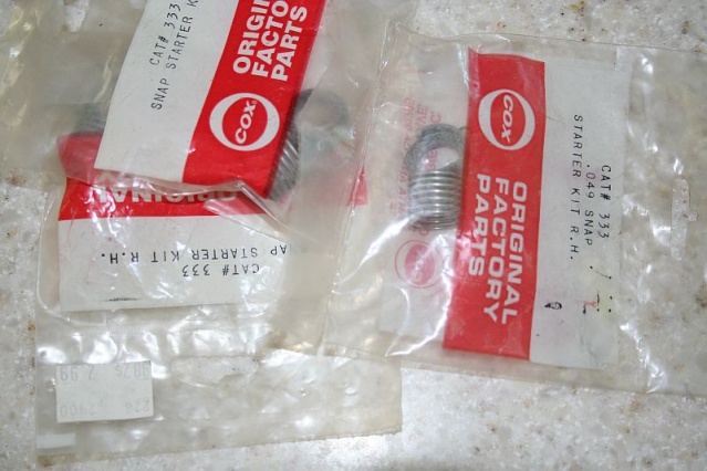 all needles gone For Sale: Cox Needle valve and spring short #1968 4 pieces NIP Cox33310