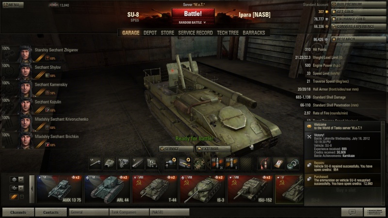 Played at a rest stop, 17fps. Killed 3 tanks, rammed 4th for kill... Note reg account, not a double! Shot_014