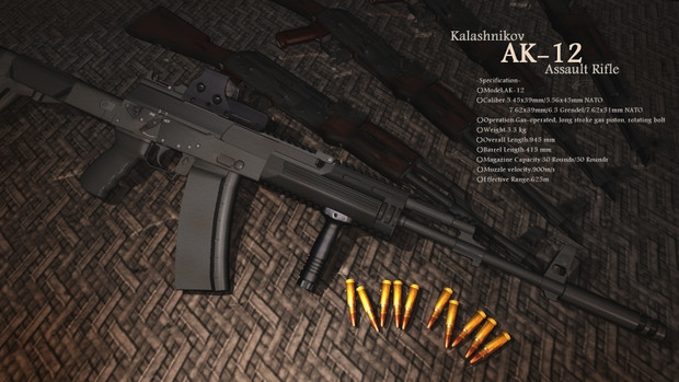 La nouvelle Kalashnikov AK-12 Ak12-210