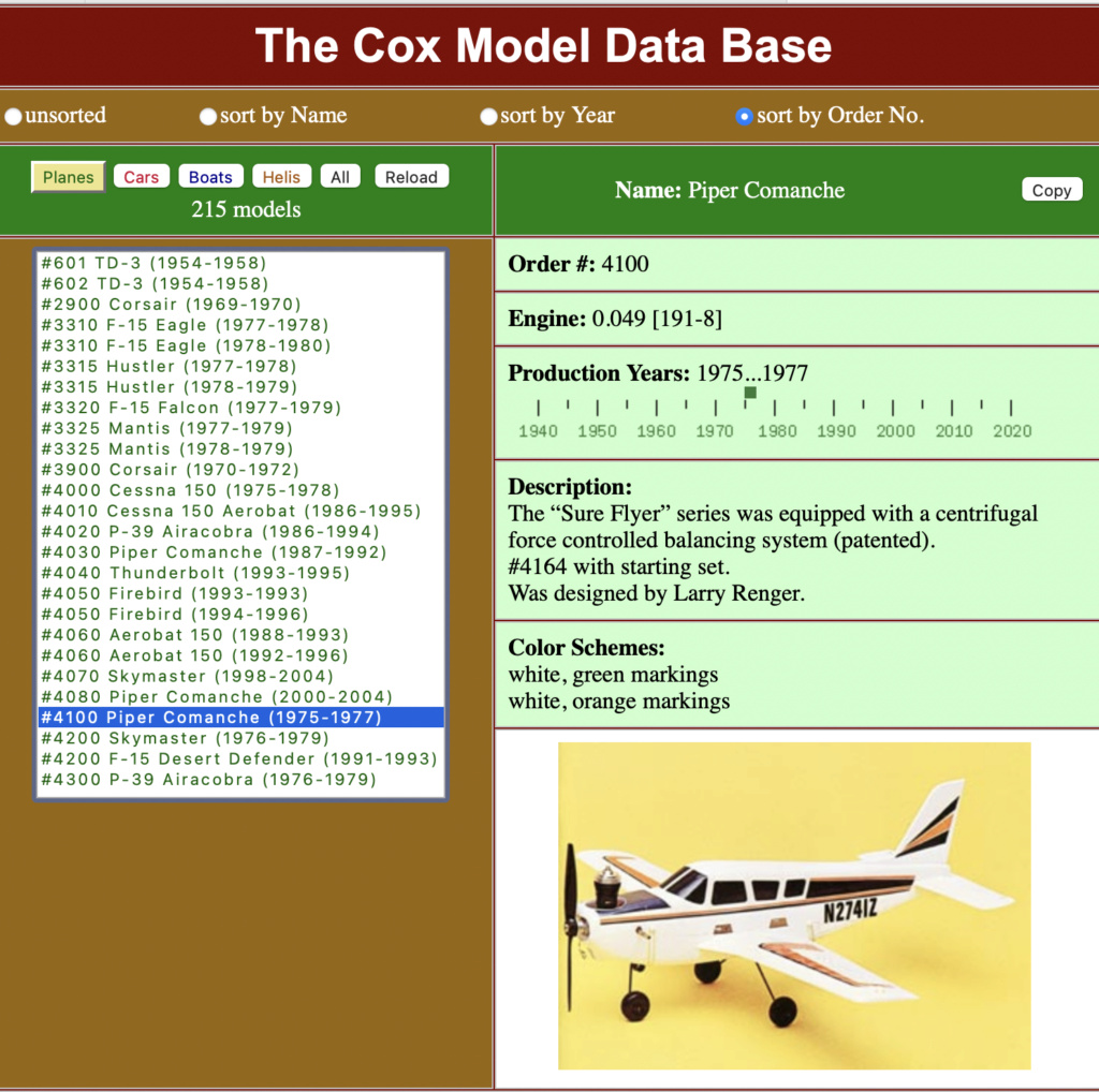 Could you help me to identify this Cox plane please ? Screen31