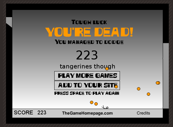 WHY ARENT YOU PLAYING TANGERINE PANIC, TOTL Screen14