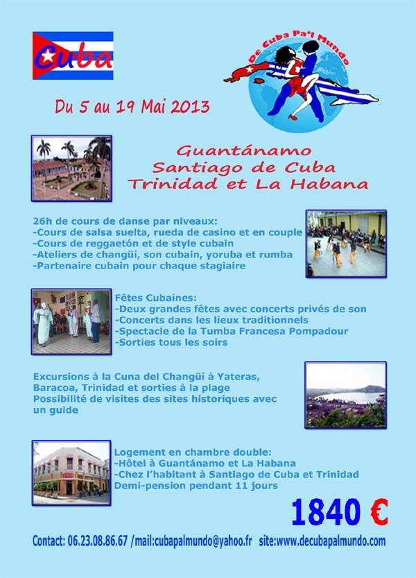 Séjour avec stage de salsa à Cuba du 5 au 19 mai 2013 Mayo11