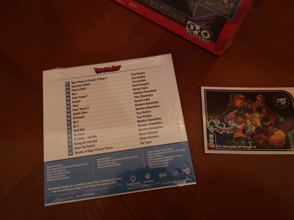 [ VDS ] Streets of Rage 4 Edition GENESIS Limited Run Games NEUF PS4 Img_2063