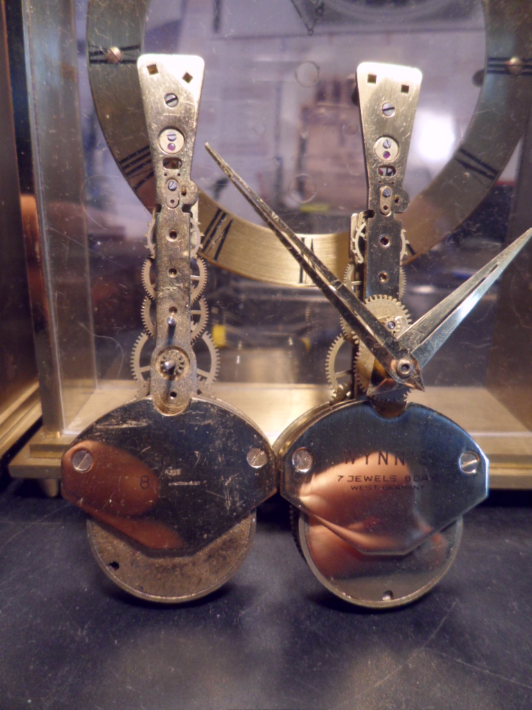 Restauration d'une pendulette baguette ersatz de jeager lecoultre, made in West Sam_3312