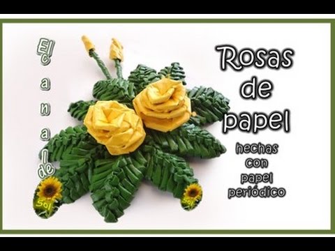 Rosas Papel periódico  de la web Hqdefa90