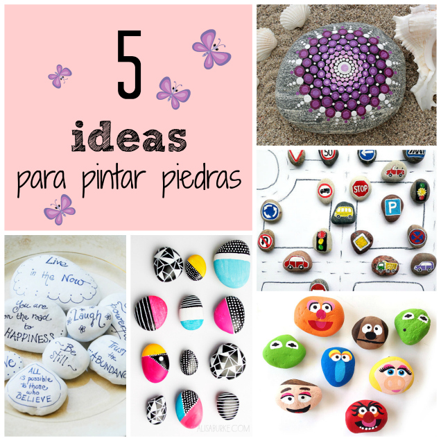 5 ideas para pintar piedras. APORTE ORIGINAL MODIFICADO Ideas-12
