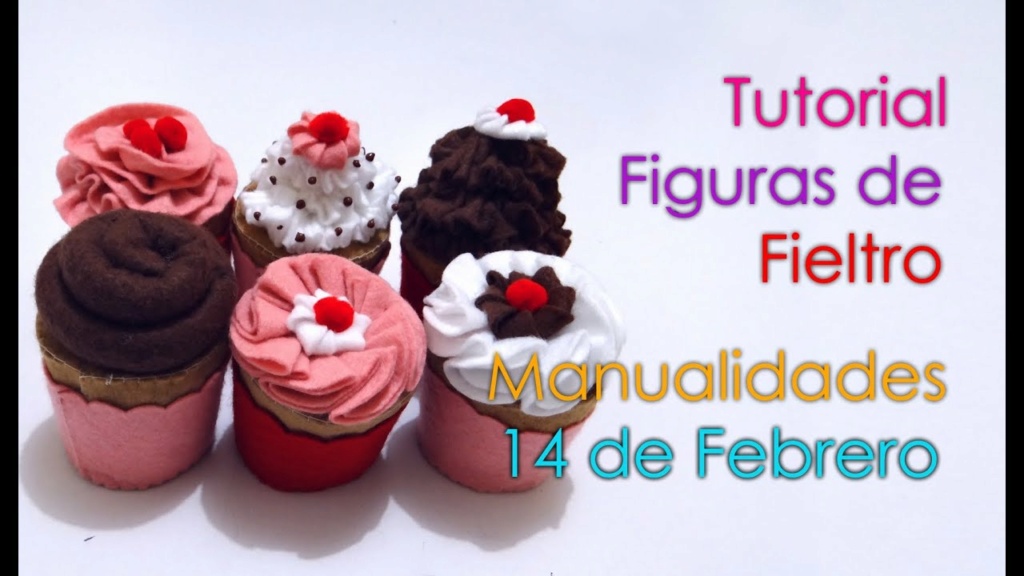 Cupcakes de Fieltro. APORTE ORIGINAL MODIFICADO Maxre173