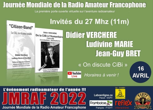 Journée Mondiale de la Radio Amateur Francophone 2022 : Appel à candidature 27807410