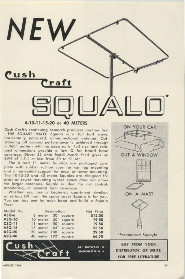 Cushcraft ASQ-10 Squalo (Antenne Radioamateur) 35588610