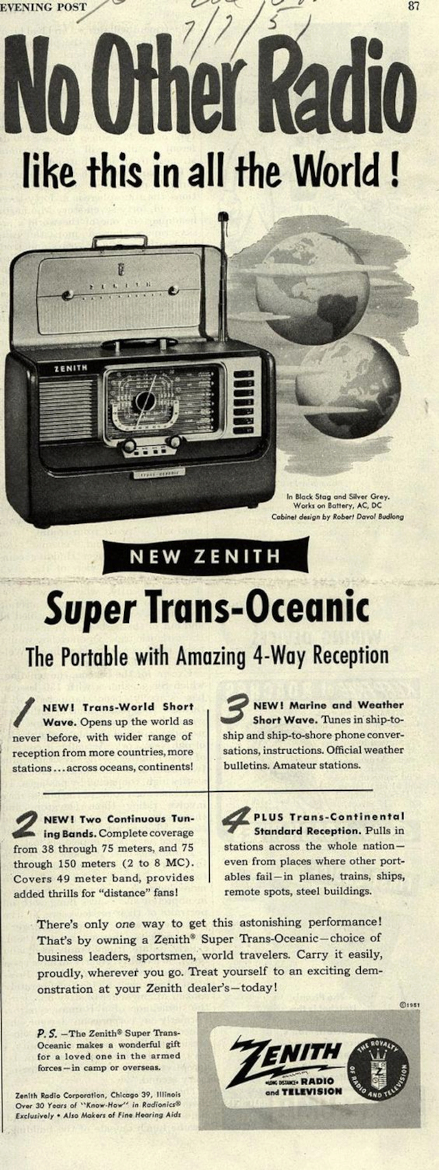 Trans-Oceanic - Zenith Super Trans-Oceanic 4c762810