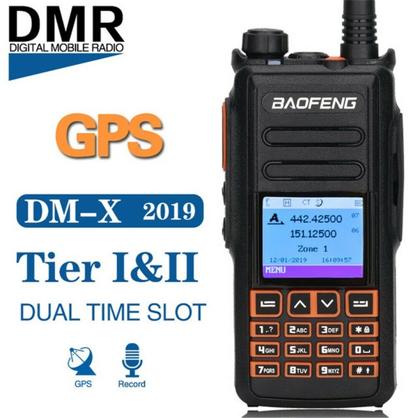 Baofeng DM-X Digital Walkie Talkie GPS Record Tier 1&2 Dual Band Dual Time Slot DMR Digital/Analog Upgrade DM-1801 DM-1701 1702 5d806210