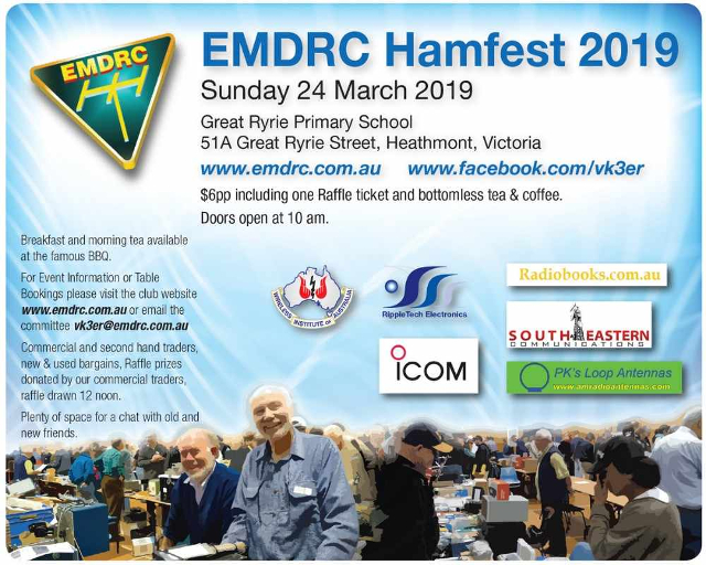 Australia - EMDRC Hamfest 2019 à Heathmont, Victoria (Australie) (24/03/2019) 86897110
