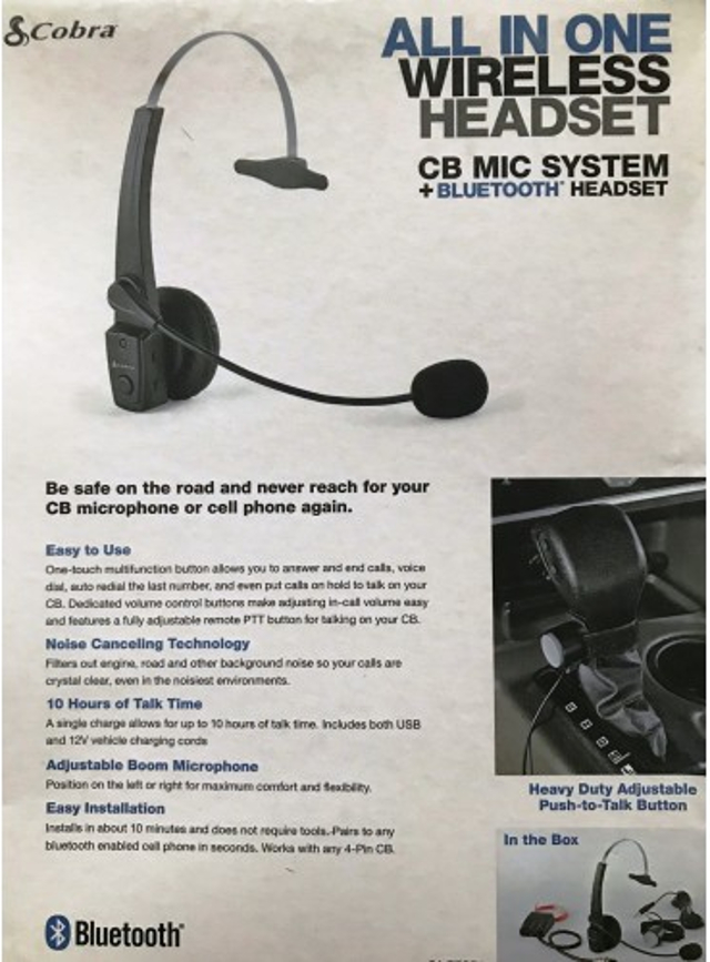 Mic - Cobra CB Mic System + Bluetooth mains-libres (Micro/casque) Cabtcb11