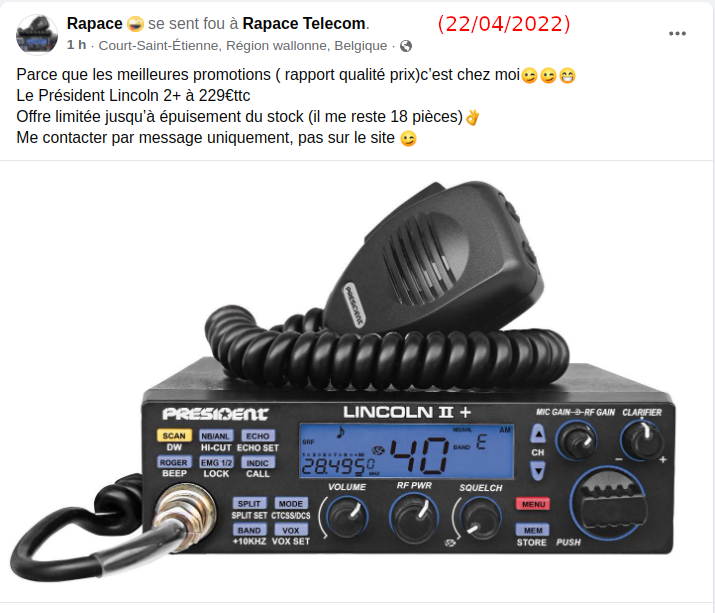 n°1 Rapace Télécom (Belgique) Captu760