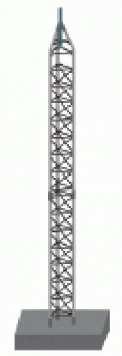 pieds - Tour Rohn 25G (30 pieds) avec base courte de 3 pieds 4 pouces (Pylône) M00-0715
