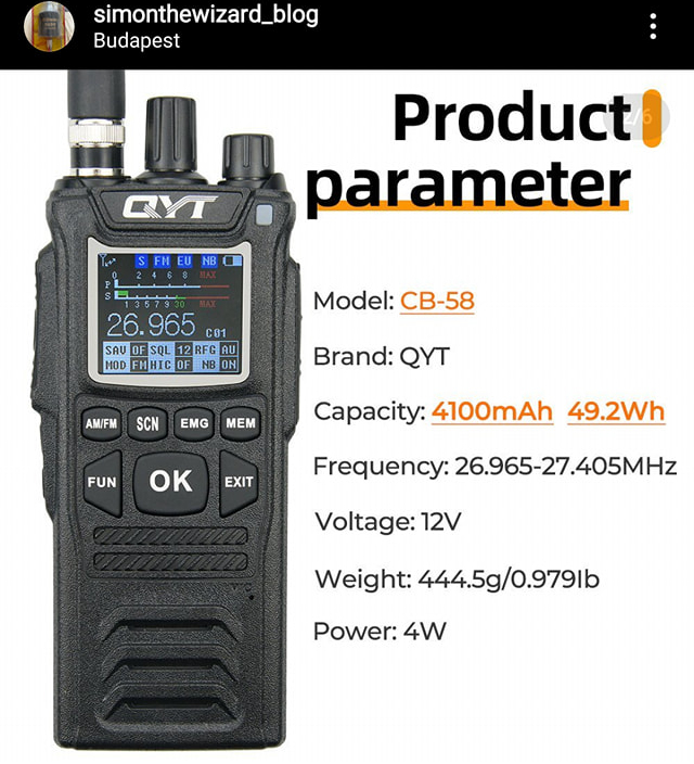 CB-58 - QYT CB-58 (Portable) Qyt_cb12