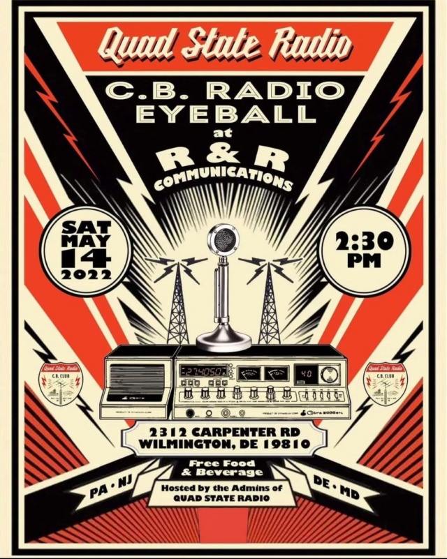 Quad State Radio C.B. Radio Eyeball at R & R Wilmington (Caroline du Nord Scree215