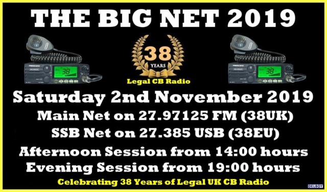 Celebration - The Big Net 2019 - Celebration 38 Yers of Legal UK CB Radio (02 Novembre 2019) Z1704910