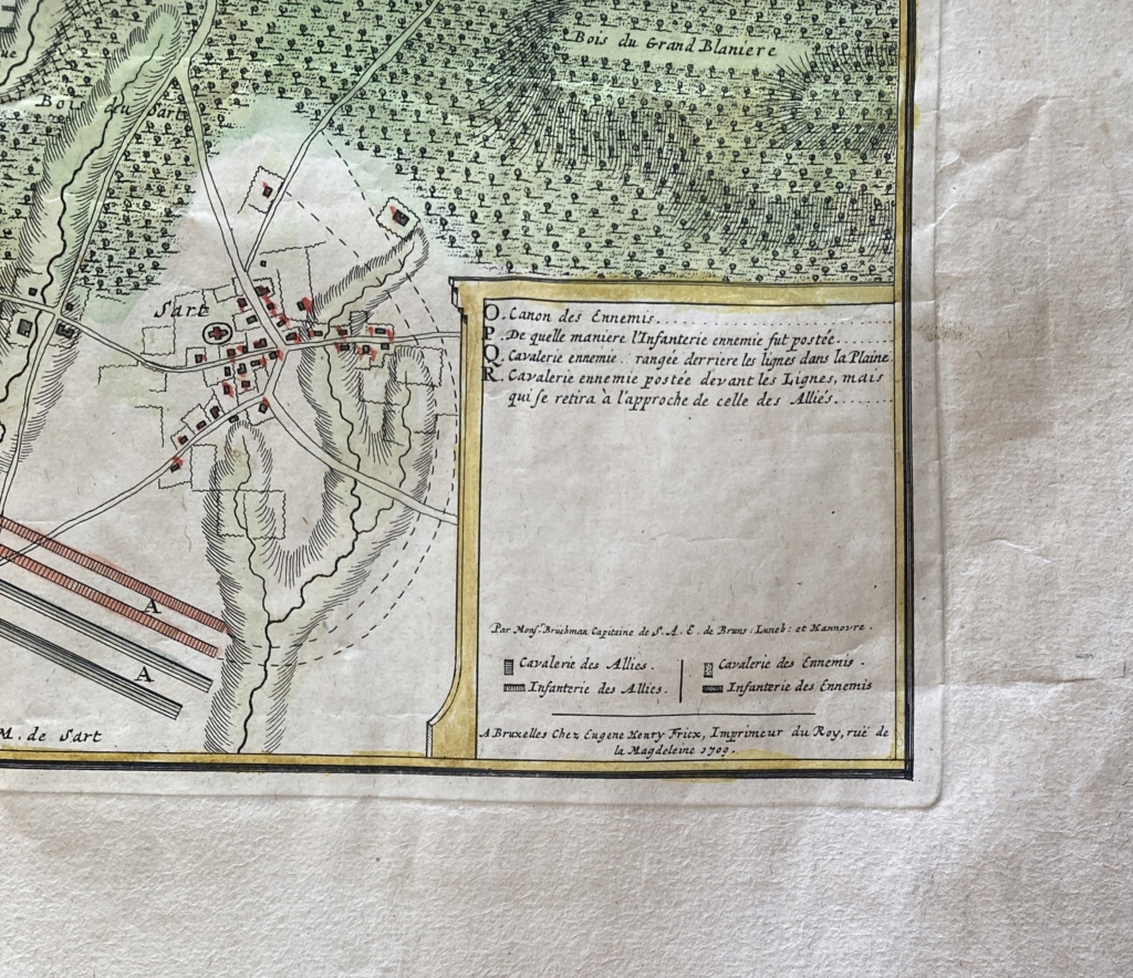 Plan de la Bataille de Malplaquet 73de2710