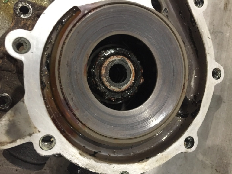 Behind the cover of a 40year old water pump Img_9311