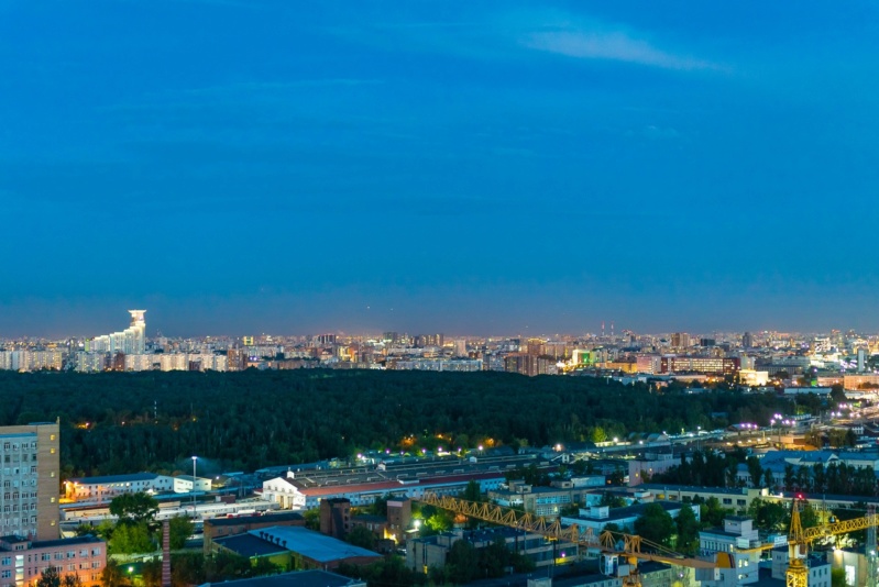Реальные панорамы из окон квартир ЖК "Серебряный фонтан" (день, ночь) 910