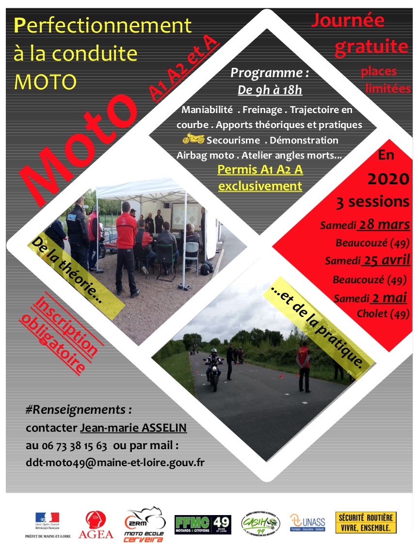 MANIFESTATION - Stages gratuits de Perfectionnement à la conduite moto ...