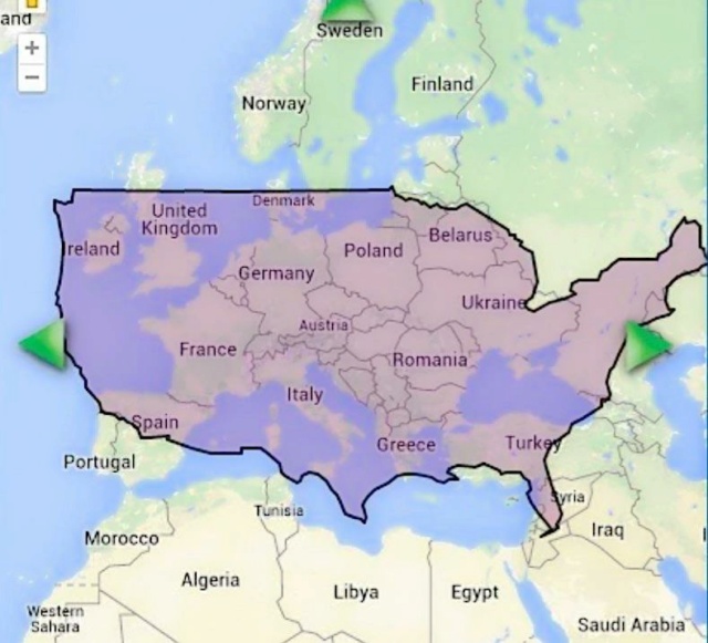 The maps of Europe and the USA compared Usa_ov11