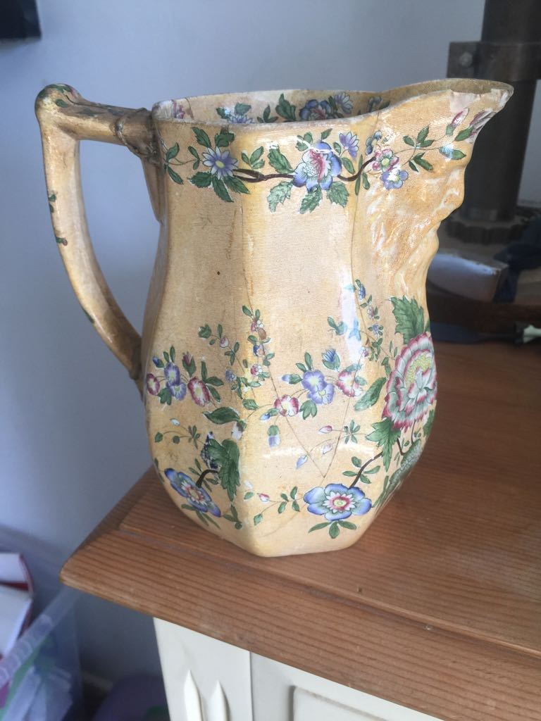New Blanche, Copeland and Garrett jug with face under spout E1243610