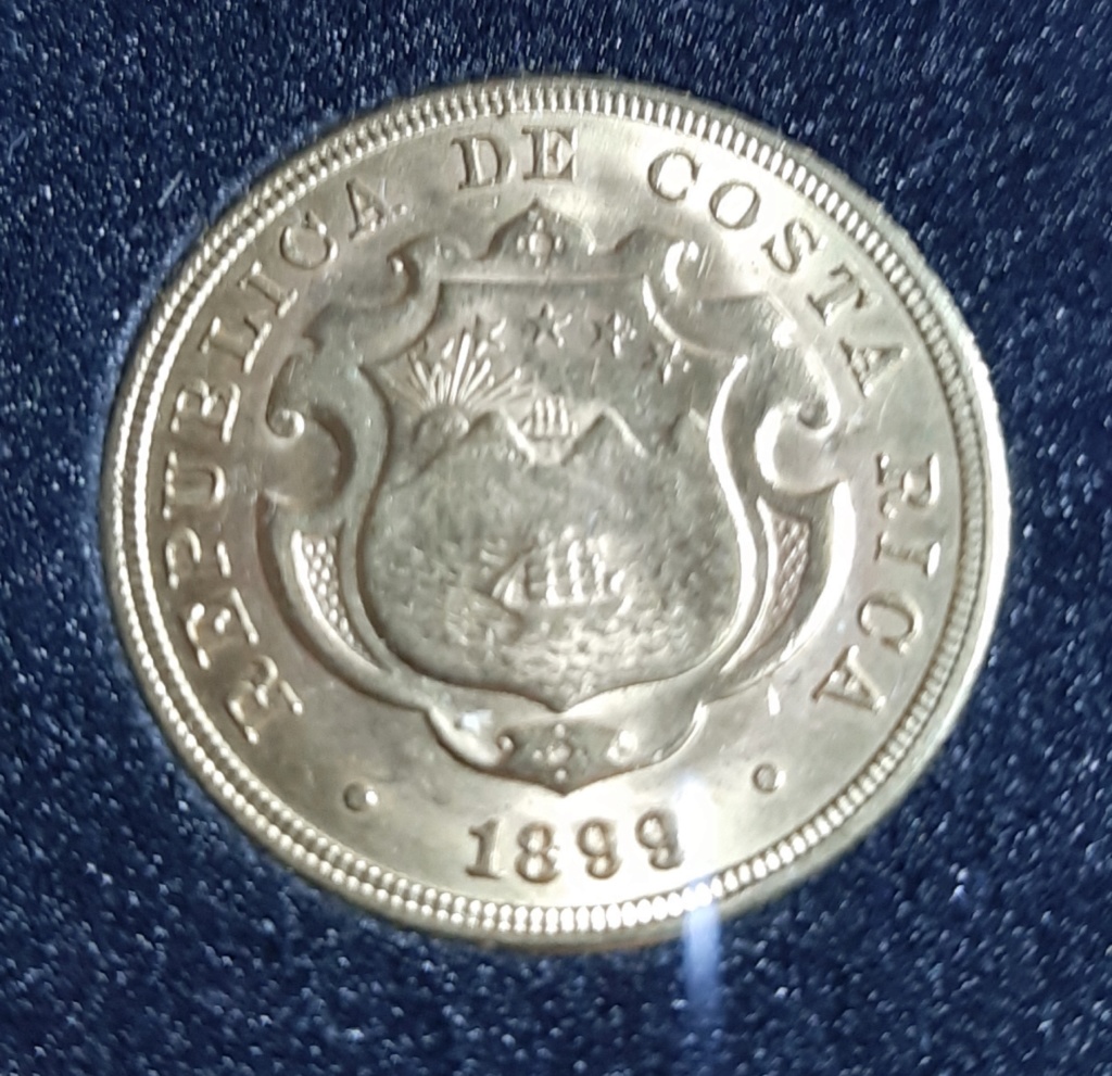 República de Costa Rica - 20 Colones - 1899 - oro  20190824