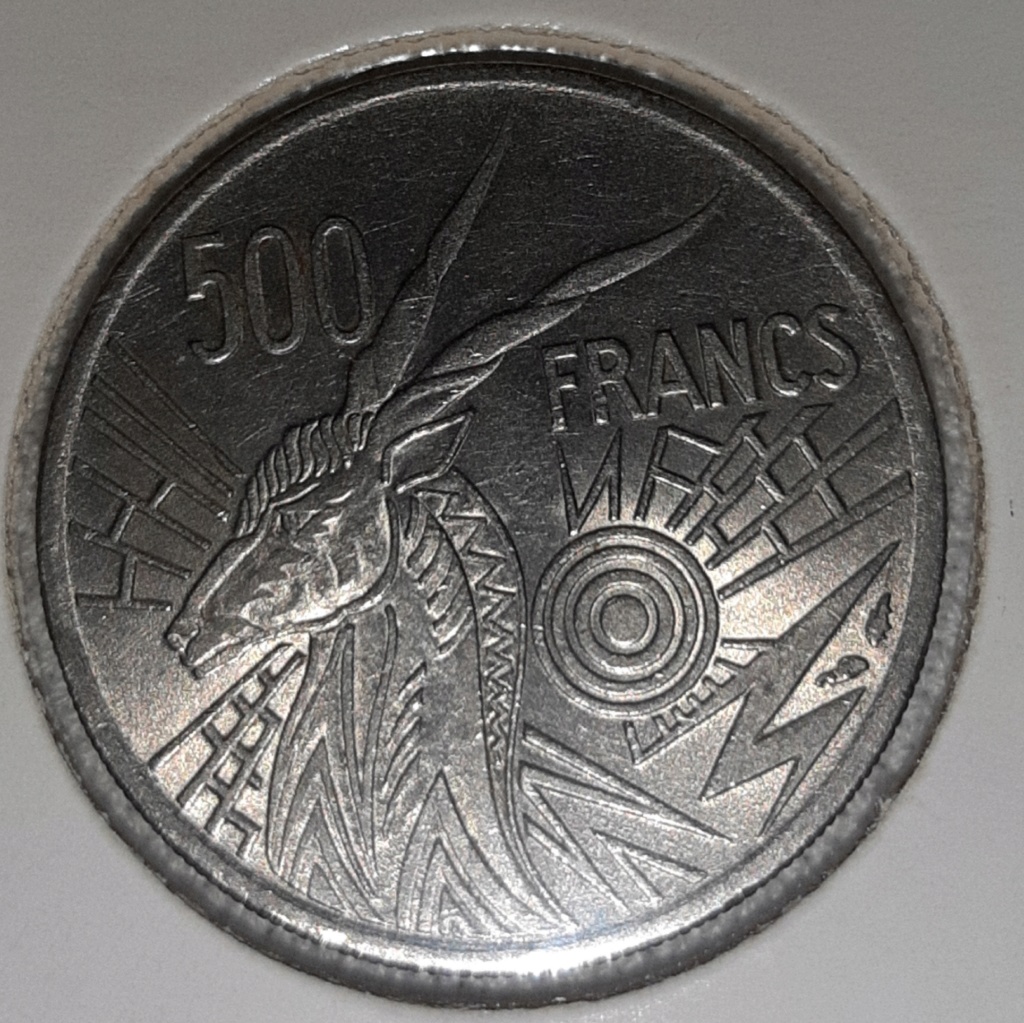 Africa central estados 1976 B - 500 Francos. República Centroafricana 20190855