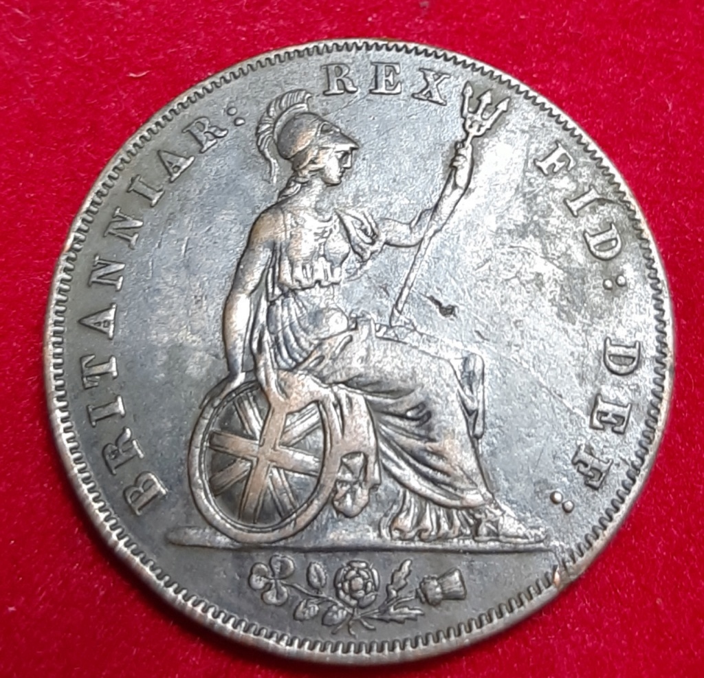 One penny 1826 -George IV-Cobre. 20190917