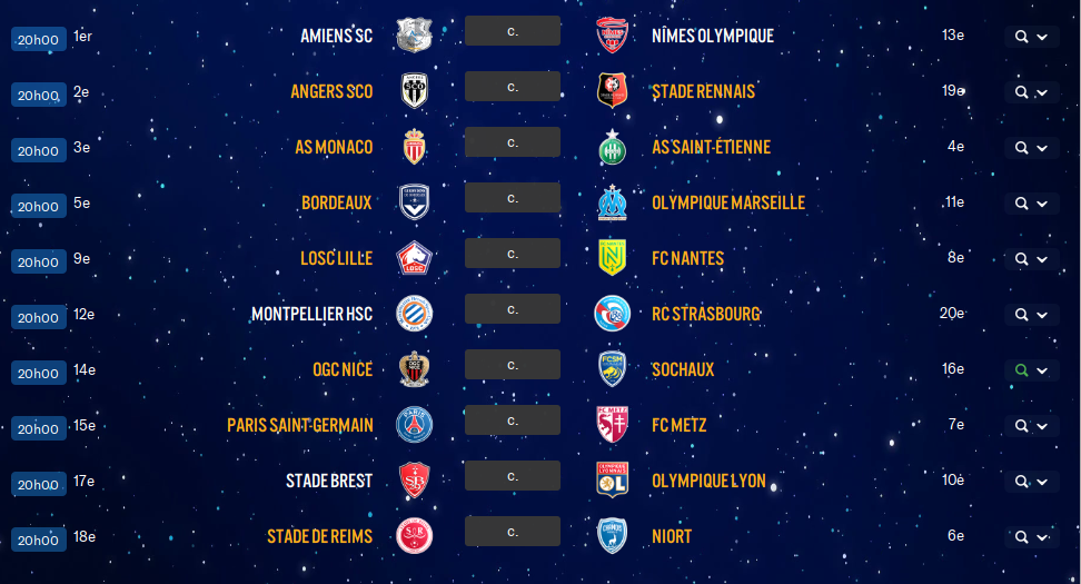 13ème Journée de Ligue 1 avant ??	 3gj910