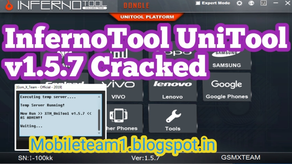 InfernoTool UniTool v1.5.7 Cracked GSM X TEAM 20190210