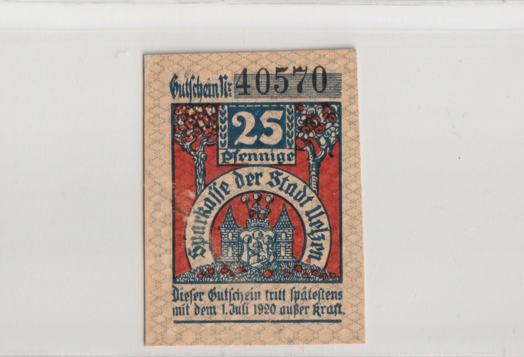 25 Pfennig de la ciudad de Uelzen, 1920 Anv19
