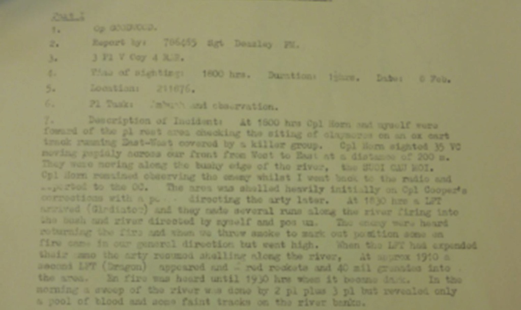 Killer Team Ambush: Phước Tuy Province, 12 February 1969 Killer25