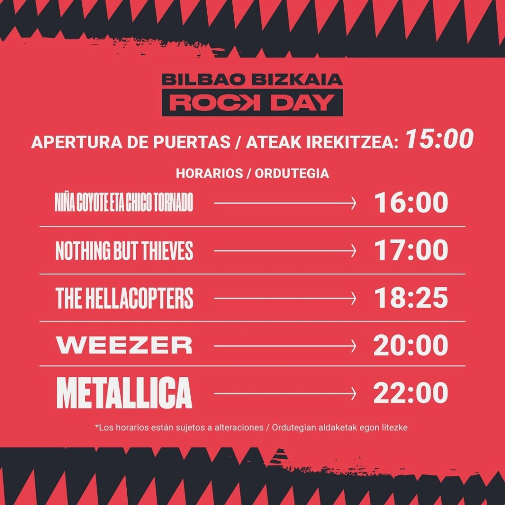 Bilbao Bizkaia Rock Day- Metallica+ Weezer+ The Hellacopters... - Página 17 29131810