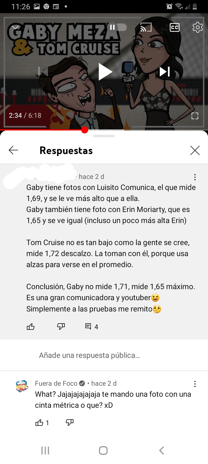 ¿Cuánto mide Gaby Meza "Fuera de Foco"? - Altura - Real height 20220210