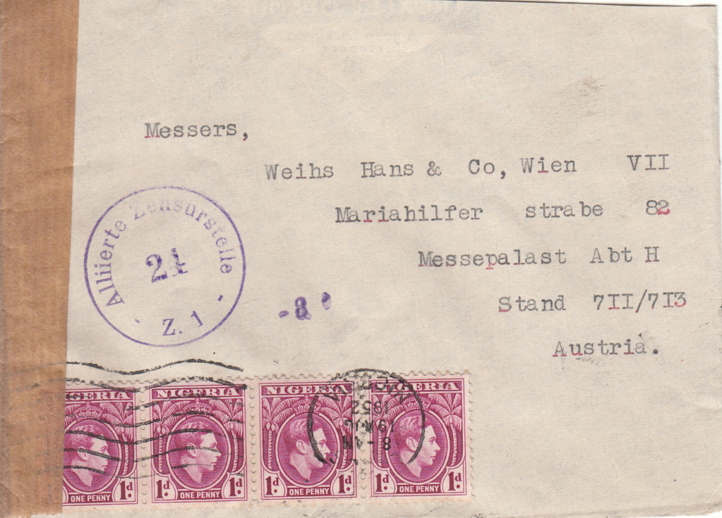 Osterreich - Post von seltenen Länder nach Österreich 1946 bis 1953 Img117