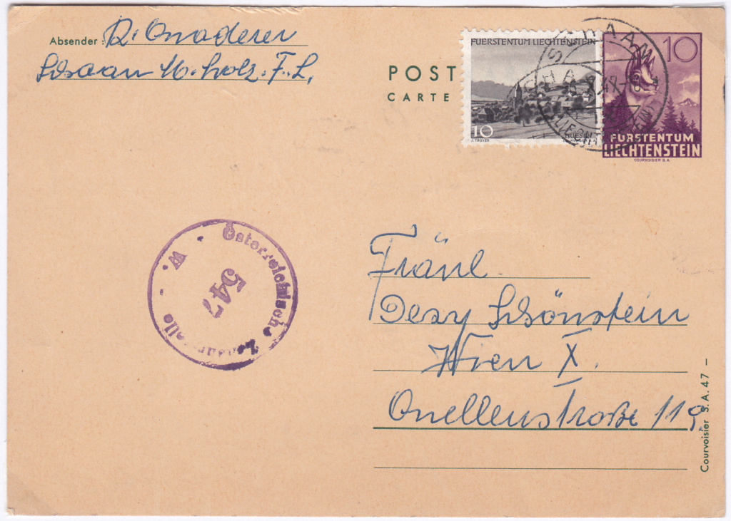 Osterreich - Post von seltenen Länder nach Österreich 1946 bis 1953 Img130
