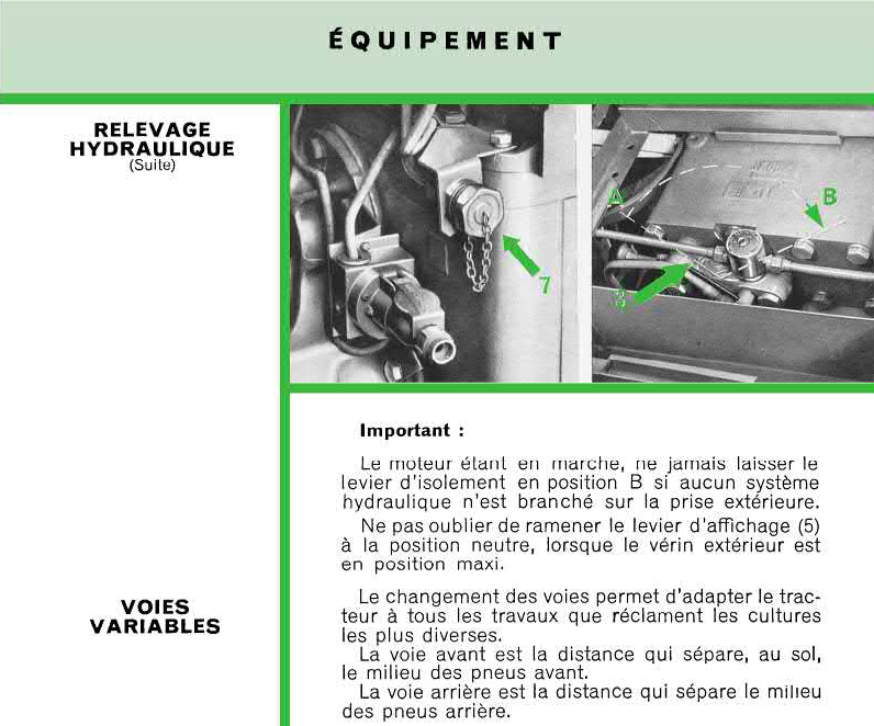 Comment activer la prise hydraulique arrière Renaul10