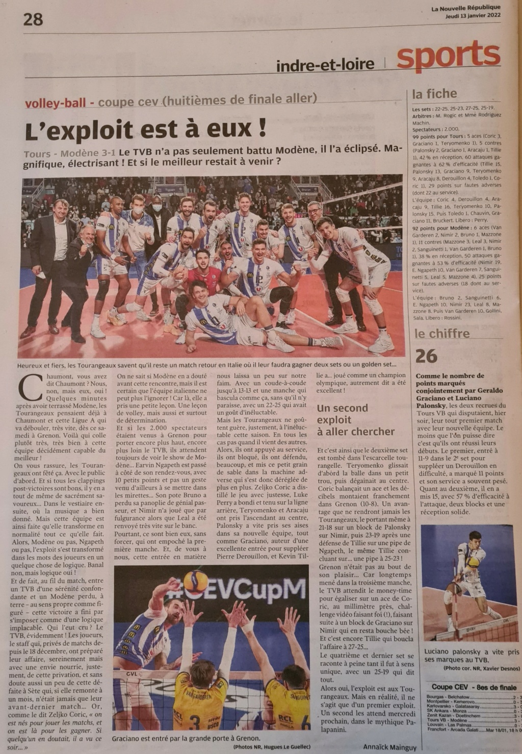 [CEV Cup et Challenge Cup] Saison 2021-2022   - Page 7 20220115