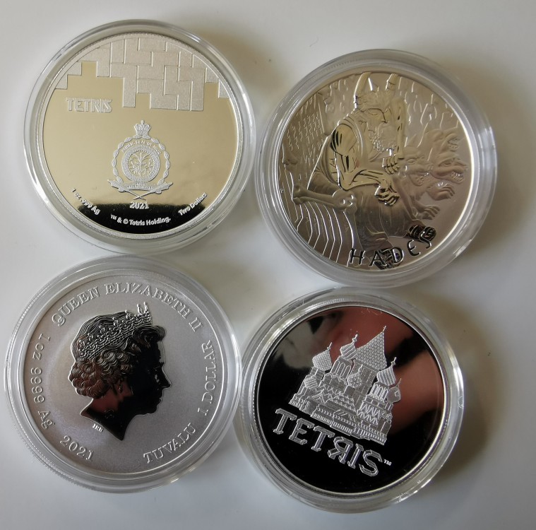 Niue Tetris St Basils Cathedral & Gods Of Olympus Hades 1 Oz Silver Bullion Coins Img_2013