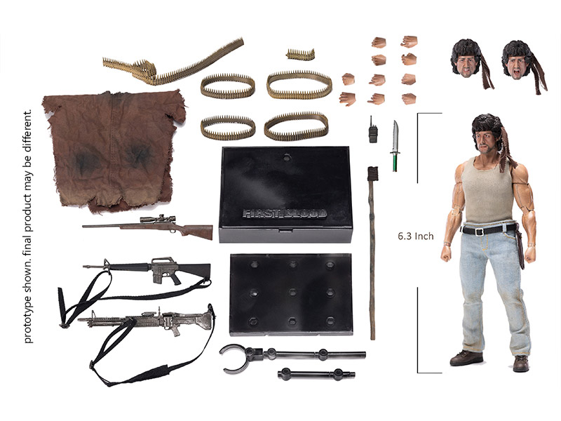 NEW PRODUCT: Hiya Toys First Blood Exquisite Super Series John Rambo 1/12 Scale Overvi10