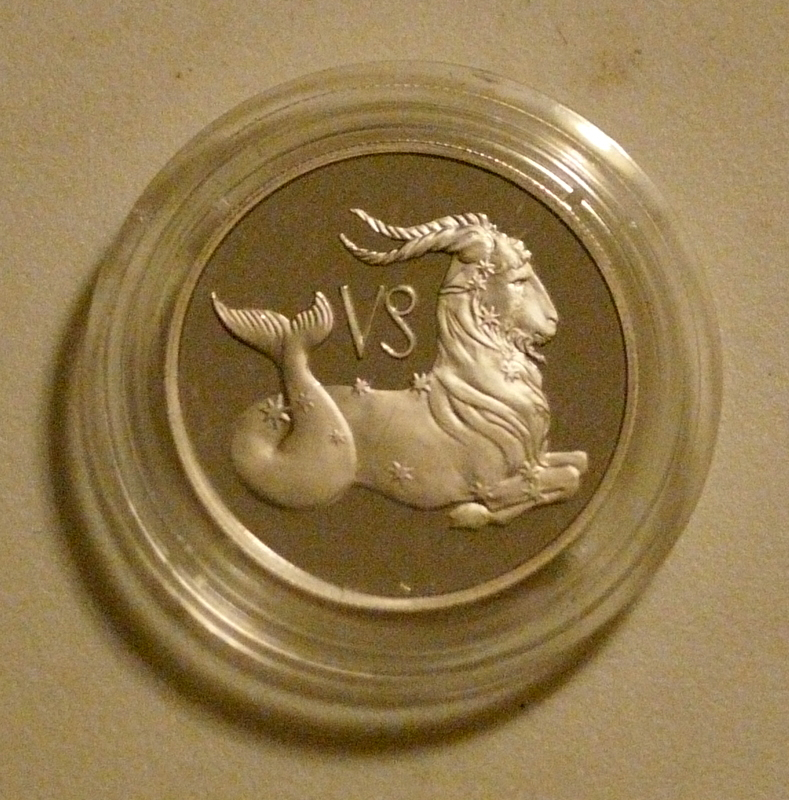 Russia 2 rubles 2002 Capricorn & Leo, Zodiac Silver 925 P1020115