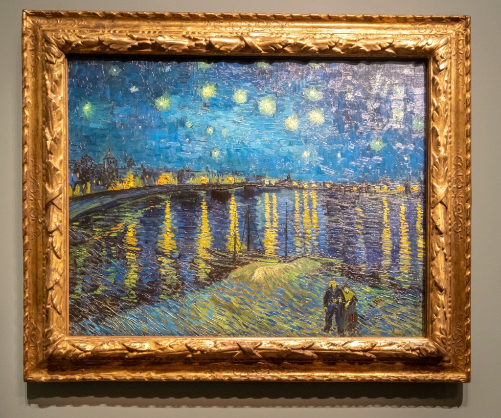 La Nuit Étoilée (1888) _ Et Autoportrait (1887) .Vincent  Van Gogh 01_zz113