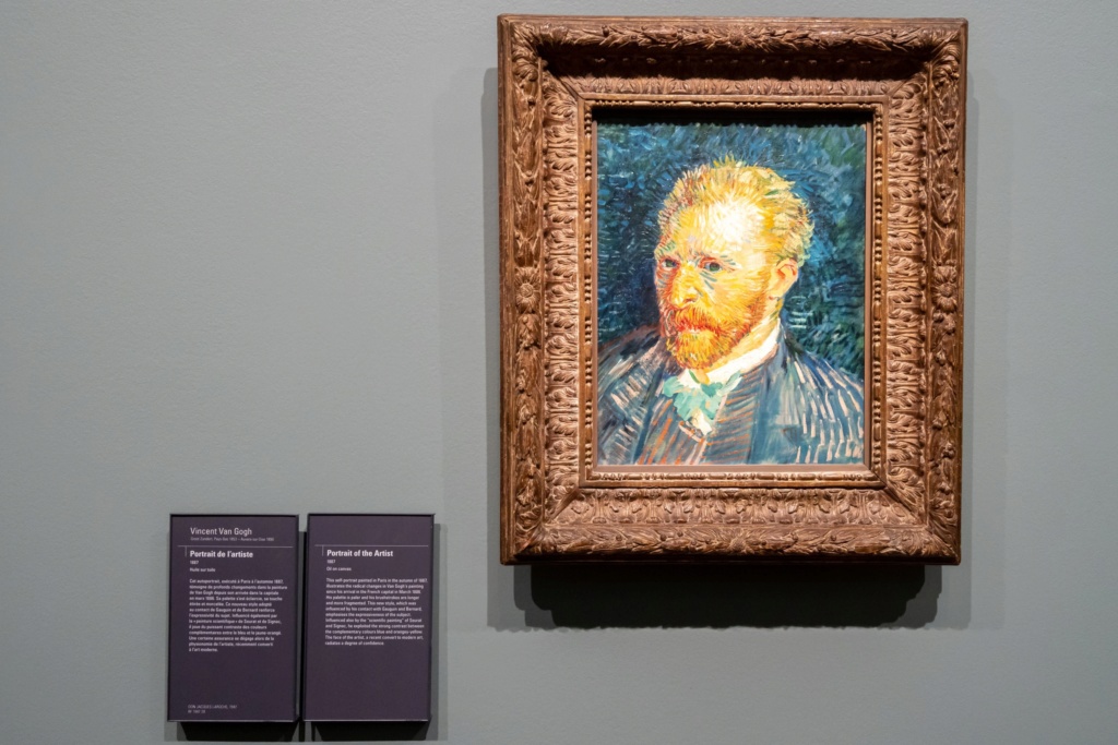 La Nuit Étoilée (1888) _ Et Autoportrait (1887) .Vincent  Van Gogh 01_zz114