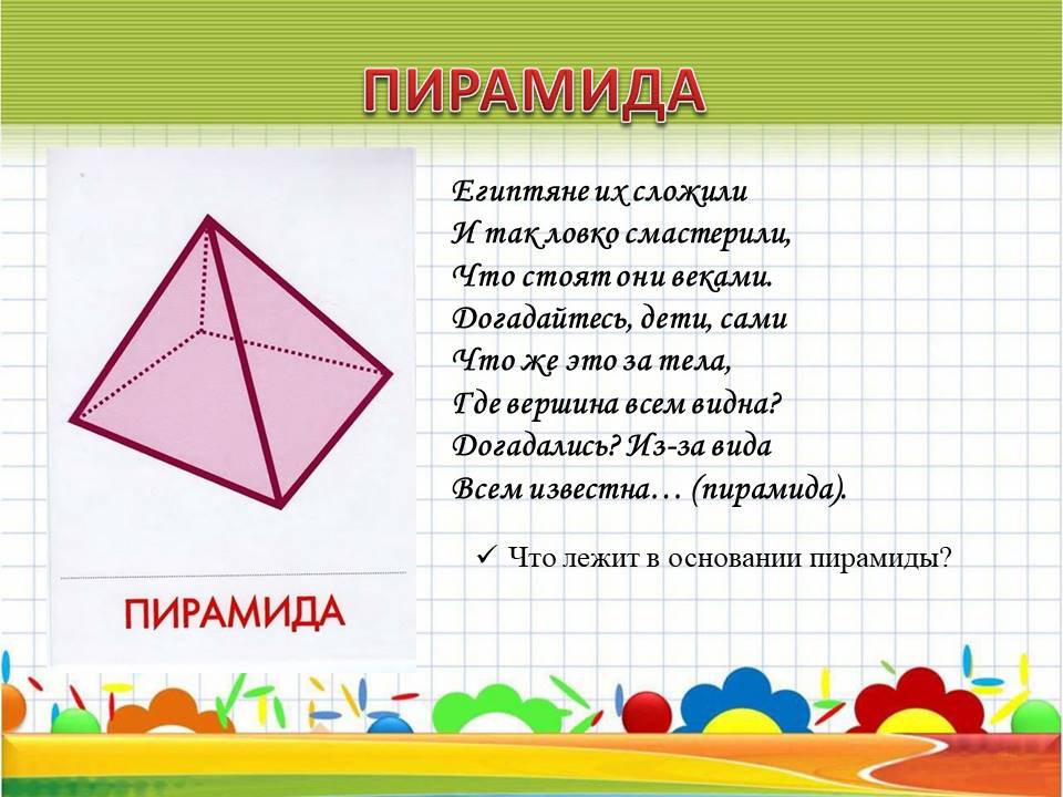 Презентация "Демонстрационный материал по теме: Объемные геометрические фигуры" E714