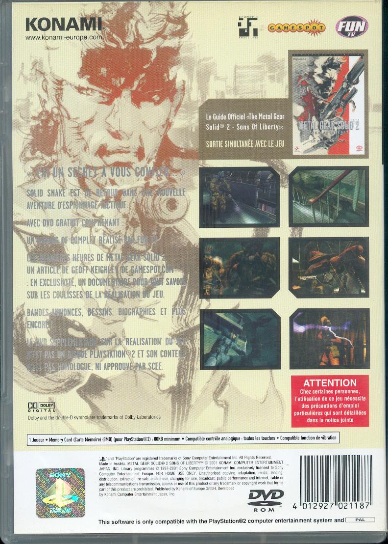 La collection de jeux PS2 à Korok. - Page 3 Metal_13