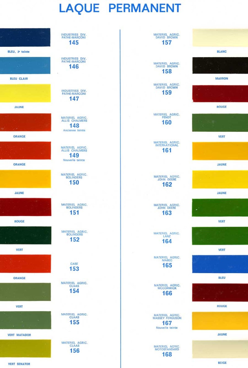 Peintures pour un Mabec 145-a-10